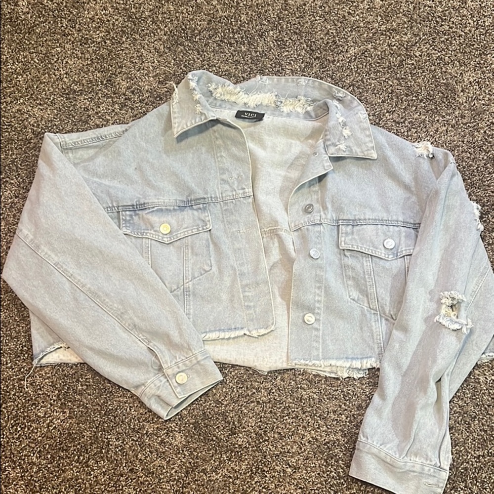 Cropped Jean Jacket